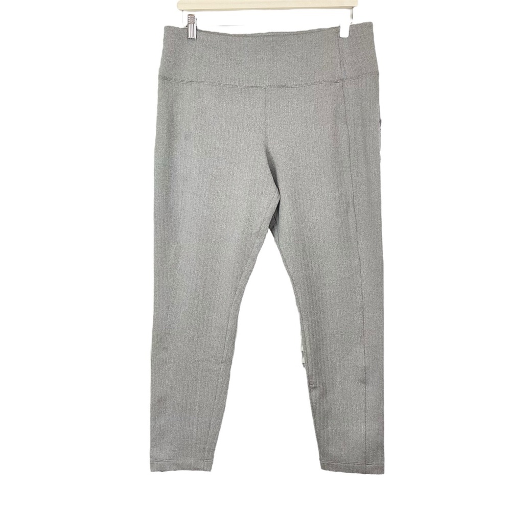 Athleta Delancey Herringbone Tight Light Asphalt Size XL